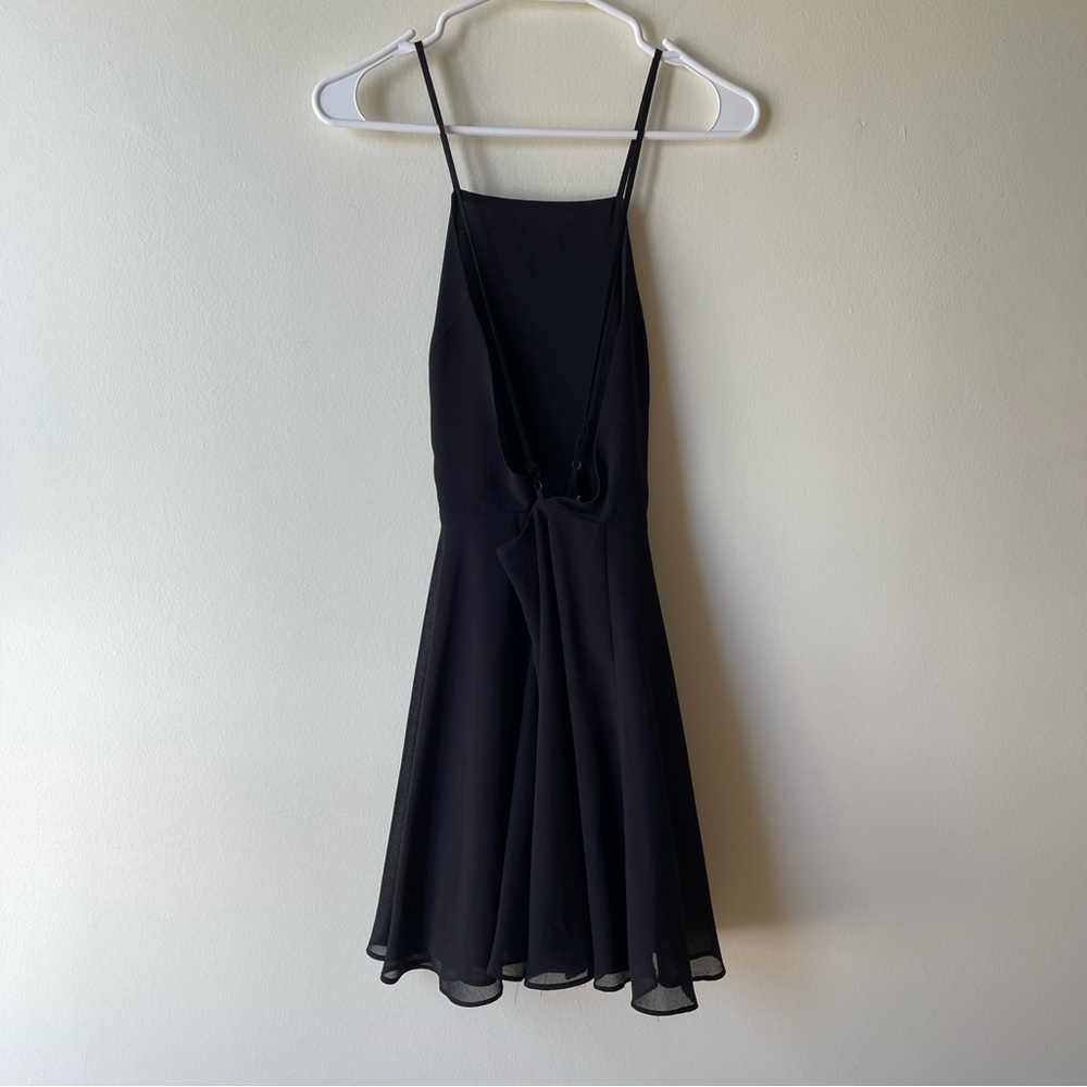 Silence & Noise Little Black Dres Open Back Size 2
